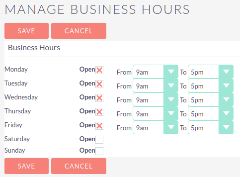 Business Hours