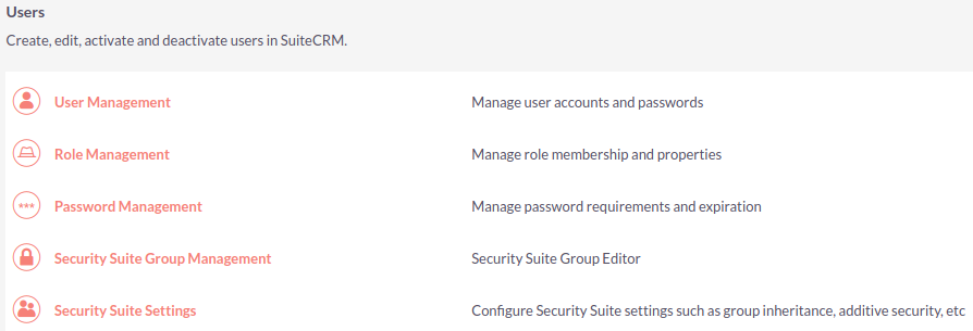 Users Admin Panel