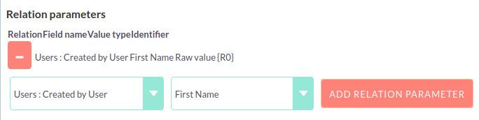 128Adding relation parameter