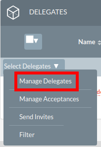 230Manage delegates