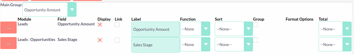 233Report fields