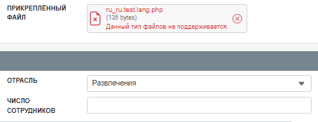 Ошибка-недопустимый тип файла